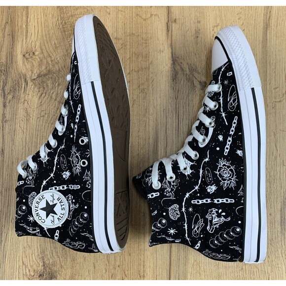 Converse All-Stars Chuck Taylor Sneakers 9.5 Special Design YOU Print 152620C - Picture 10 of 16